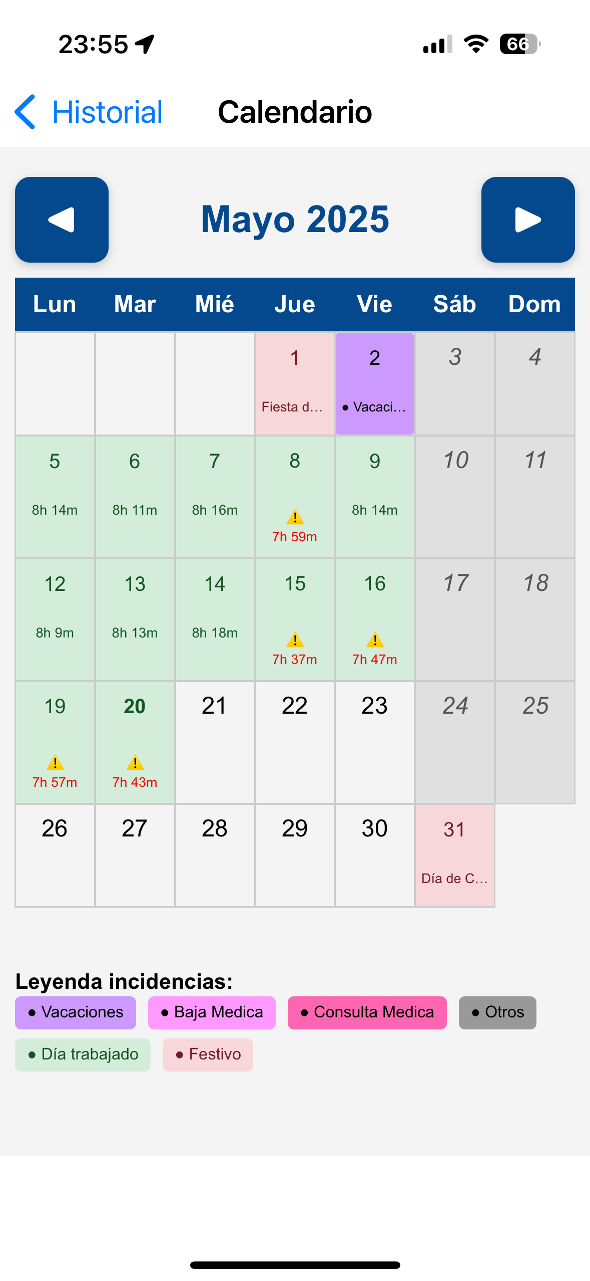 Calendario